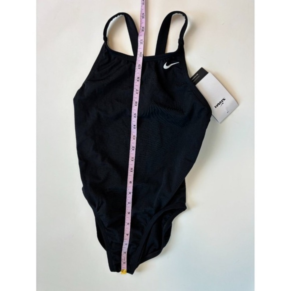 NEW Nike Hydrastrong Fastback One Piece Swimsuit Black 30 Watersports Consign - Picture 11 of 12